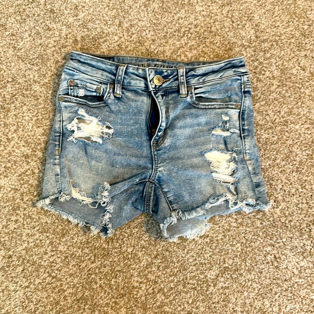 American Eagle Distresses Jean Shorts